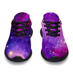 Purple Bursting Galaxy Space Print Sport Shoes GearFrost