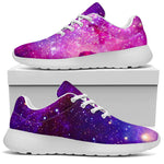 Purple Bursting Galaxy Space Print Sport Shoes GearFrost