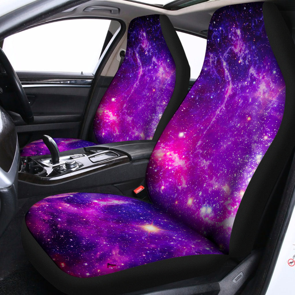 Purple Bursting Galaxy Space Print Universal Fit Car Seat Covers