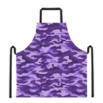 Purple Camouflage Print Apron