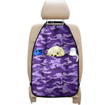 Purple Camouflage Print Car Seat Organizers