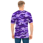 Purple Camouflage Print Men's T-Shirt