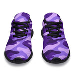 Purple Camouflage Print Sport Shoes GearFrost