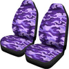 Purple Camouflage Print Universal Fit Car Seat Covers