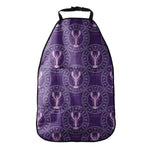 Purple Cancer Zodiac Pattern Print Car Seat Organizers