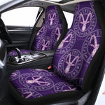 Purple Capricorn Zodiac Pattern Print Universal Fit Car Seat Covers