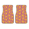 Purple Cheese And Holes Pattern Print Front Car Floor Mats