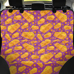 Purple Cheese And Holes Pattern Print Pet Car Back Seat Cover