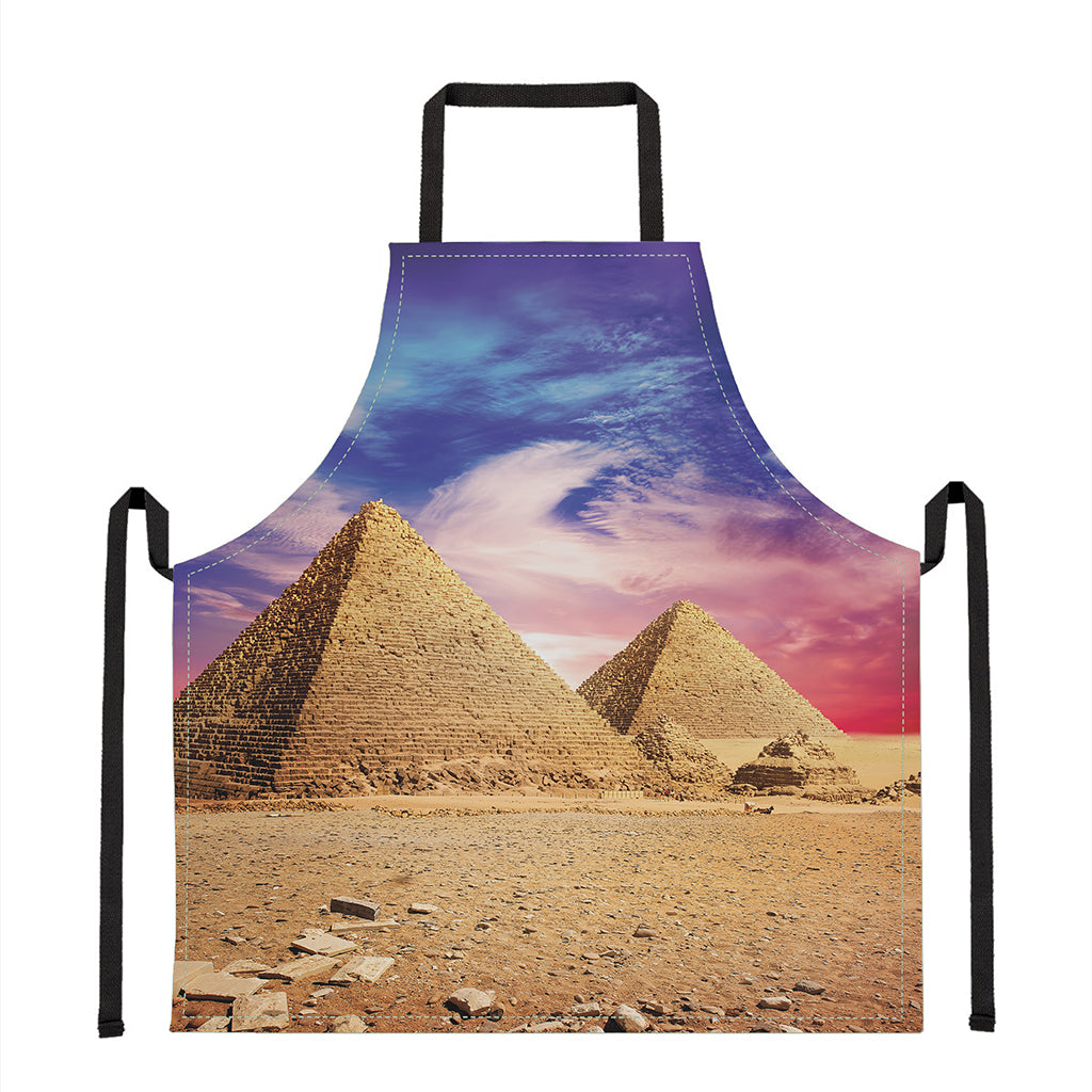 Purple Cloud Pyramid Print Apron