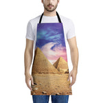 Purple Cloud Pyramid Print Apron