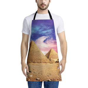 Purple Cloud Pyramid Print Apron