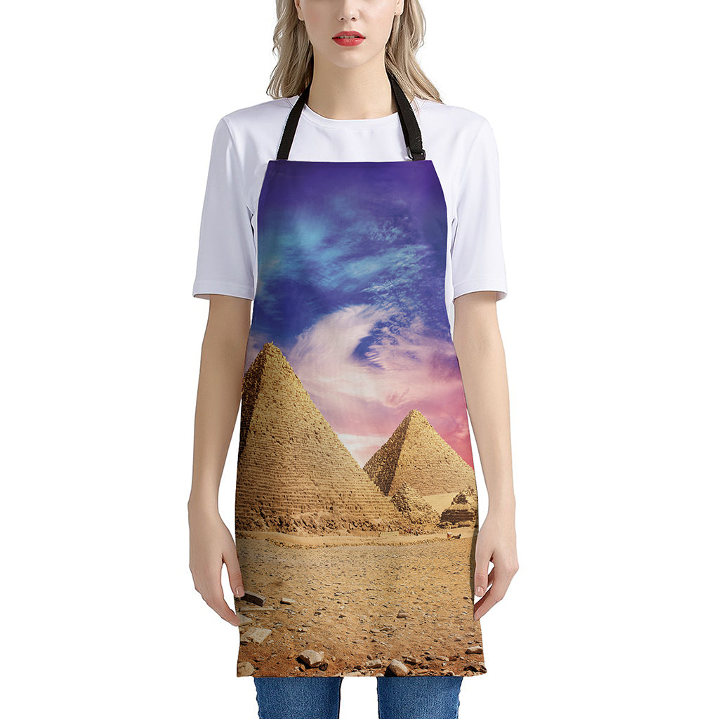 Purple Cloud Pyramid Print Apron