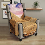 Purple Cloud Pyramid Print Armchair Protector