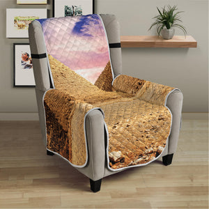 Purple Cloud Pyramid Print Armchair Protector