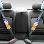 Purple Cloud Pyramid Print Car Seat Belt Covers
