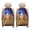 Purple Cloud Pyramid Print Car Seat Organizers