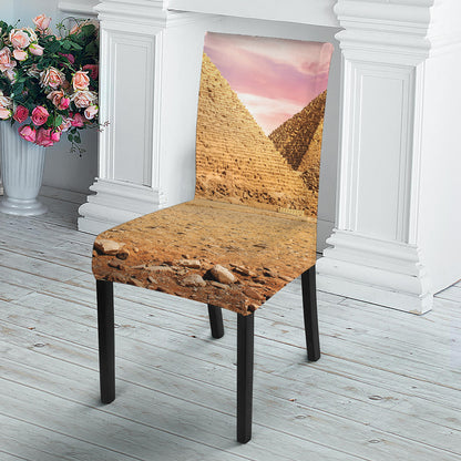 Purple Cloud Pyramid Print Dining Chair Slipcover
