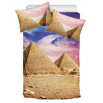 Purple Cloud Pyramid Print Duvet Cover Bedding Set