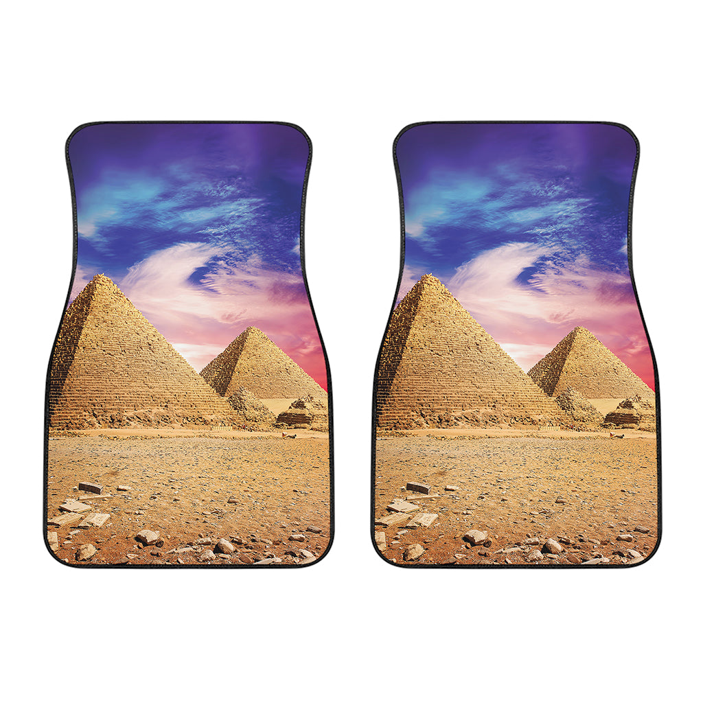 Purple Cloud Pyramid Print Front Car Floor Mats