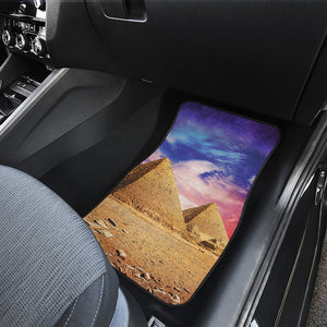 Purple Cloud Pyramid Print Front Car Floor Mats