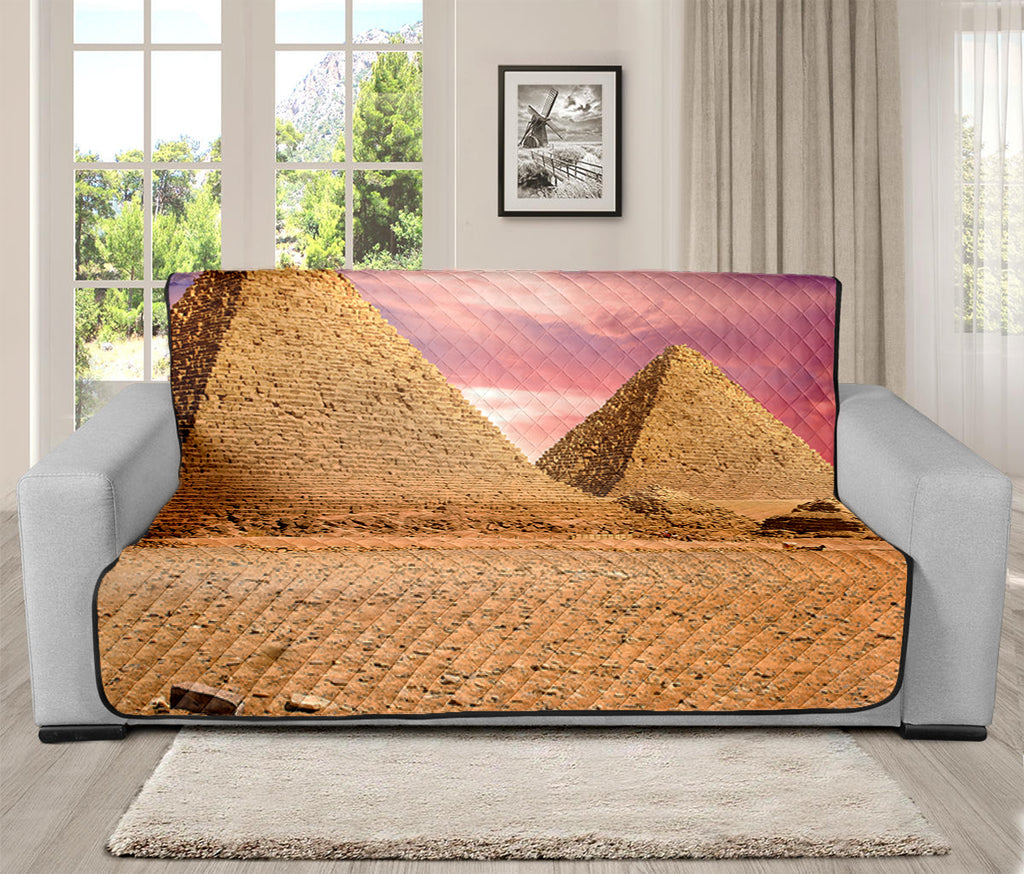 Purple Cloud Pyramid Print Futon Protector