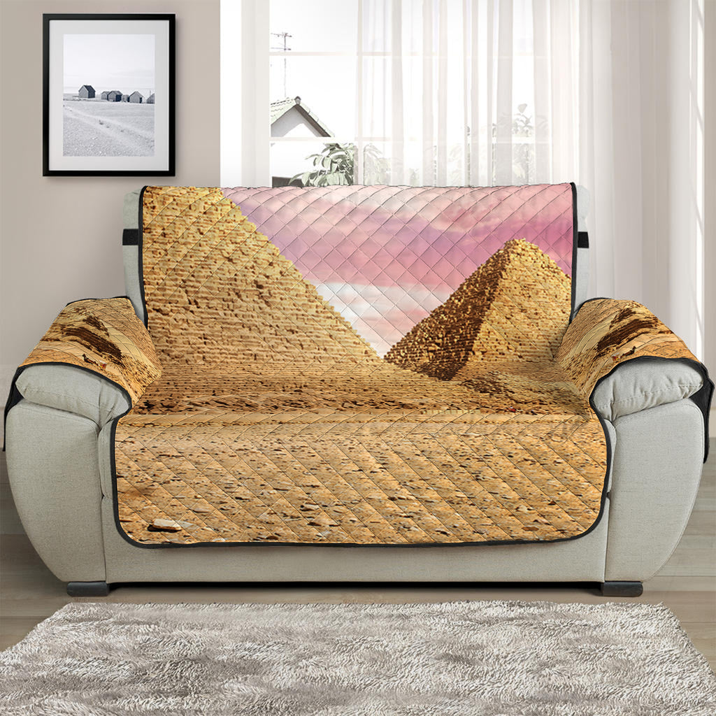 Purple Cloud Pyramid Print Half Sofa Protector