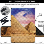 Purple Cloud Pyramid Print Loveseat Protector