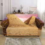 Purple Cloud Pyramid Print Loveseat Slipcover