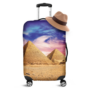 Purple Cloud Pyramid Print Luggage Cover
