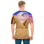 Purple Cloud Pyramid Print Men's T-Shirt
