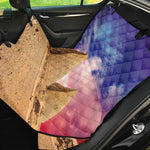 Purple Cloud Pyramid Print Pet Car Back Seat Cover