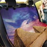 Purple Cloud Pyramid Print Pet Car Back Seat Cover