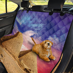 Purple Cloud Pyramid Print Pet Car Back Seat Cover