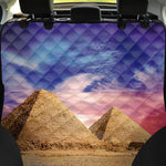 Purple Cloud Pyramid Print Pet Car Back Seat Cover