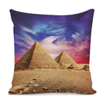 Purple Cloud Pyramid Print Pillow Cover