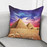 Purple Cloud Pyramid Print Pillow Cover