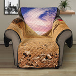 Purple Cloud Pyramid Print Recliner Protector