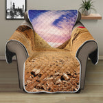 Purple Cloud Pyramid Print Recliner Protector