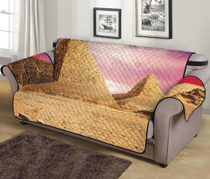 Purple Cloud Pyramid Print Sofa Protector