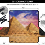 Purple Cloud Pyramid Print Sofa Protector