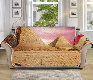 Purple Cloud Pyramid Print Sofa Protector