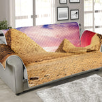 Purple Cloud Pyramid Print Sofa Protector