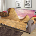 Purple Cloud Pyramid Print Sofa Protector