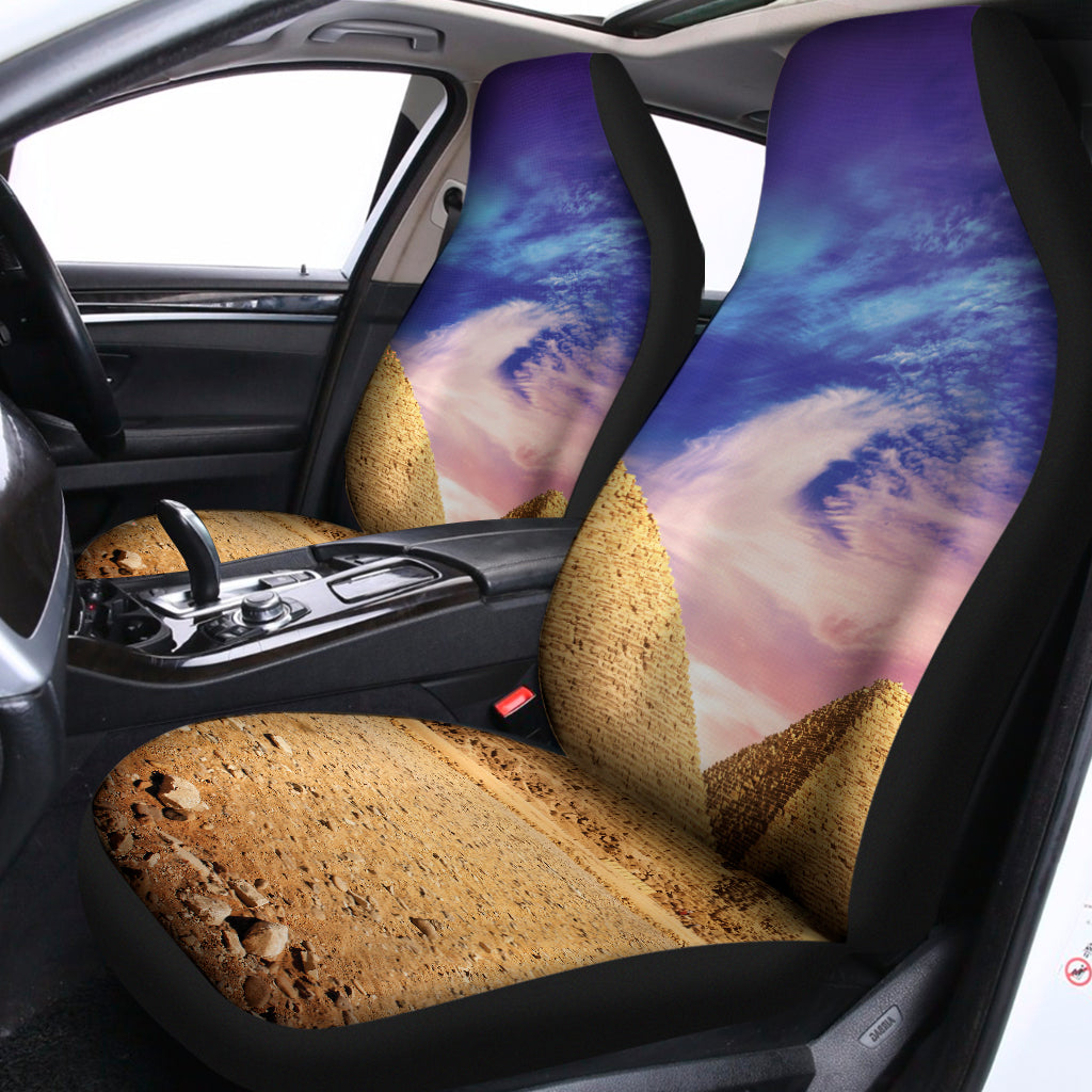 Purple Cloud Pyramid Print Universal Fit Car Seat Covers