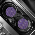 Purple Cow Pattern Print Car Coasters