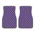 Purple Cow Pattern Print Front Car Floor Mats