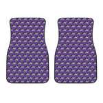 Purple Cow Pattern Print Front Car Floor Mats