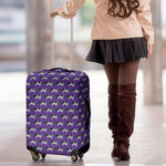 Purple Cow Pattern Print Luggage Cover