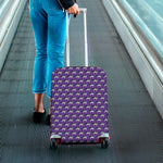 Purple Cow Pattern Print Luggage Cover