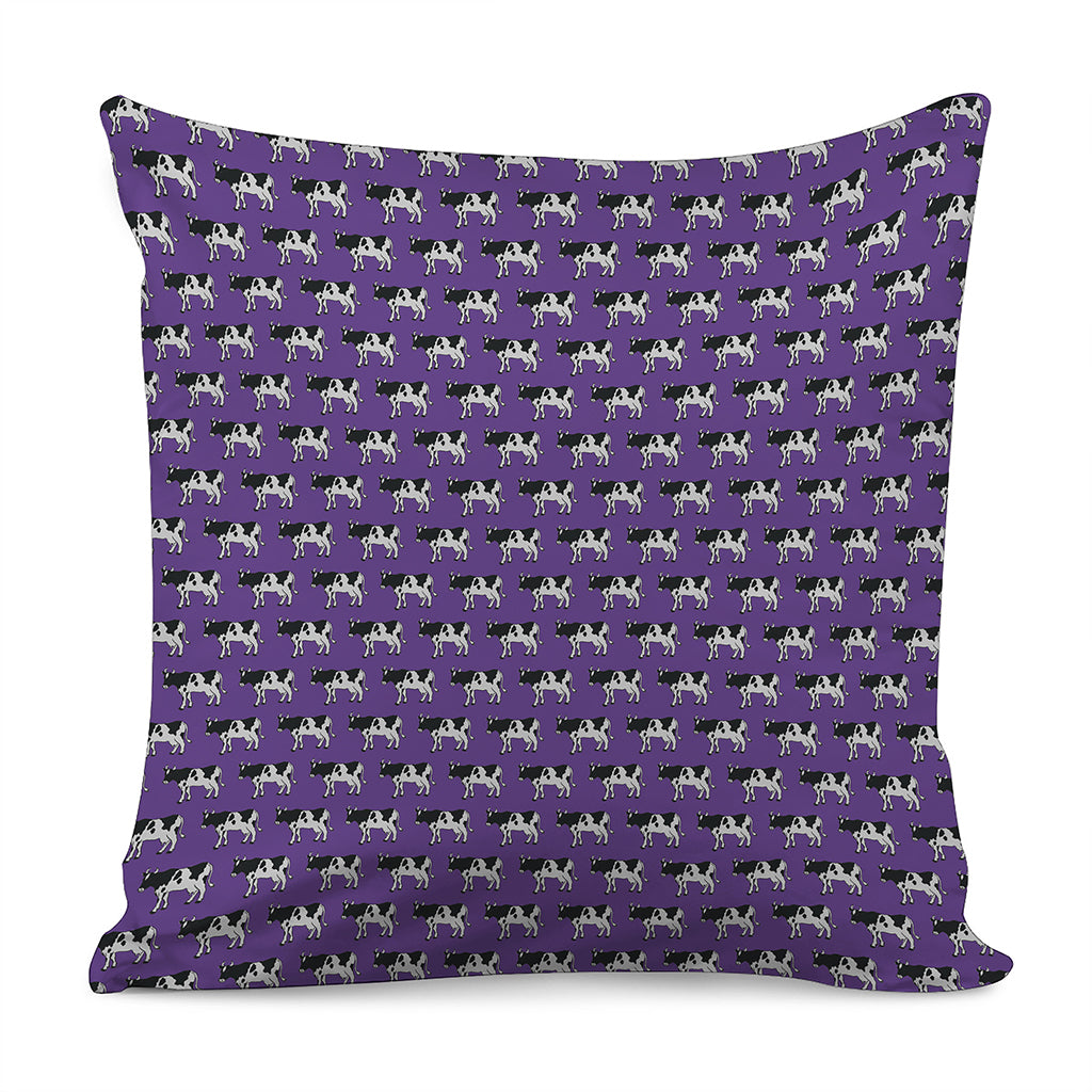 Purple Cow Pattern Print Pillow Cover